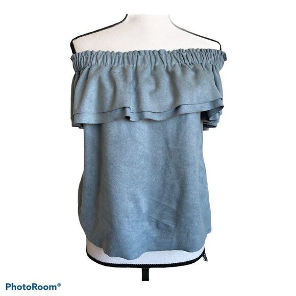 Young Fabulous and Broke Off Shoulder Ruffle Top - Picture 3 of 10